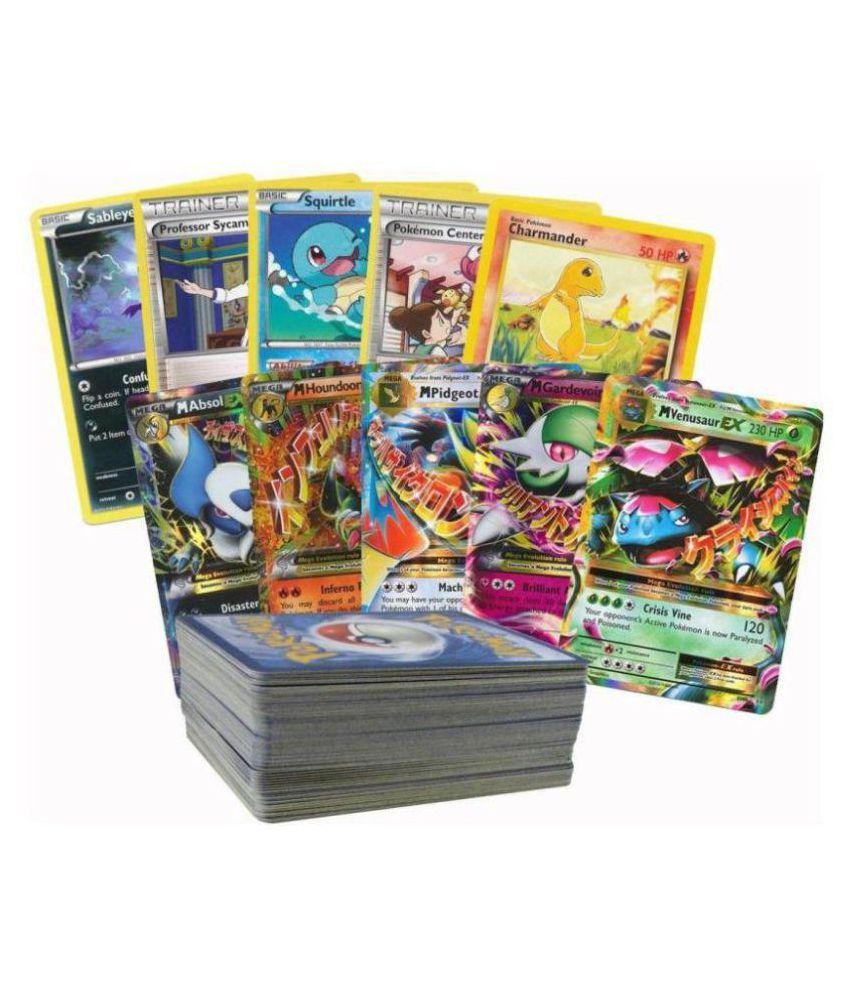 Civil Pokemon Go Trading Gold Cards Game Pack of 100