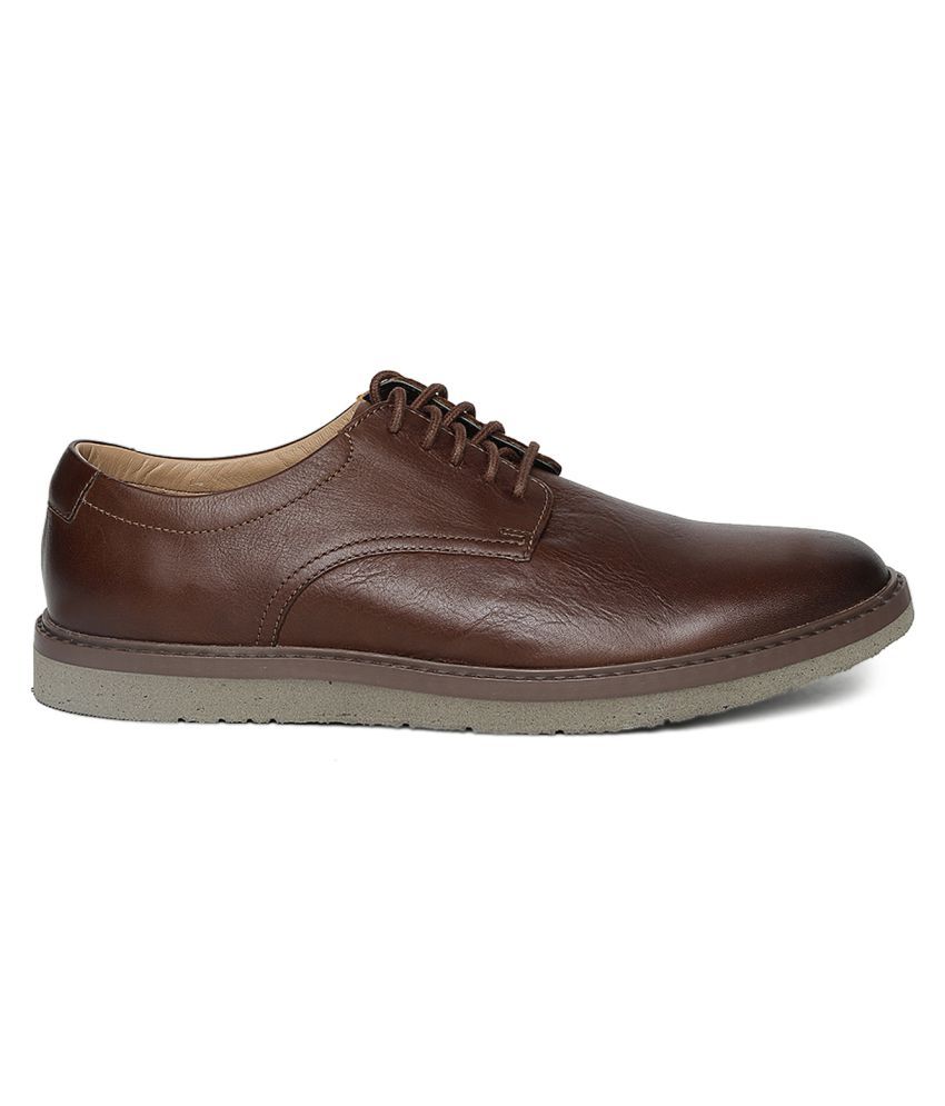 Clarks Derby Genuine Leather Tan Formal Shoes Price in India Buy Clarks Derby Genuine Leather