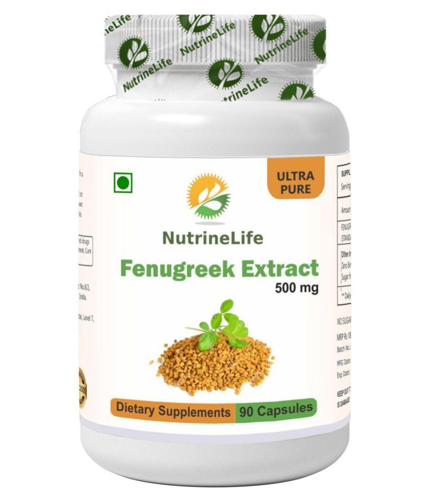NutrineLife Fenugreek Extract 500 mg Capsule Capsule 90 no.s Buy