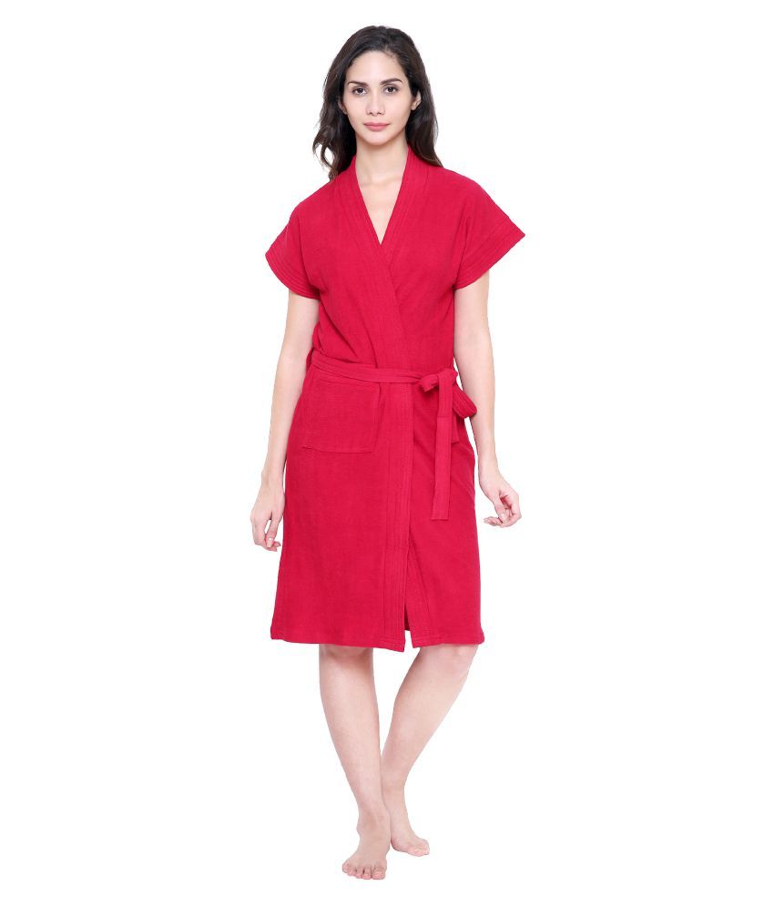 Buy secret wish Cotton Robes Red Online at Best Prices in India