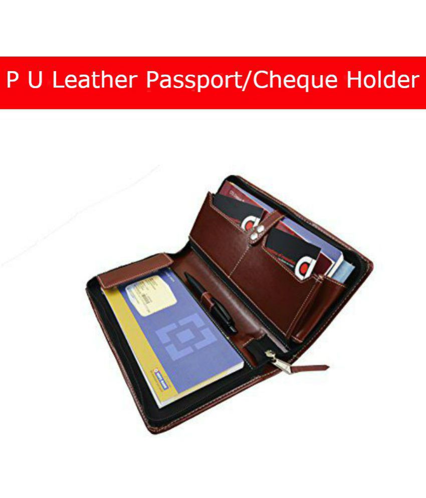     			Coi C0406 Leather Brown Passport Holder