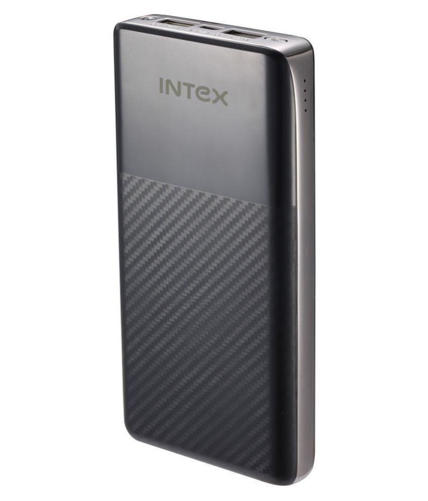 Intex 15K Poly 15000 mAh Li Polymer Power Bank Black