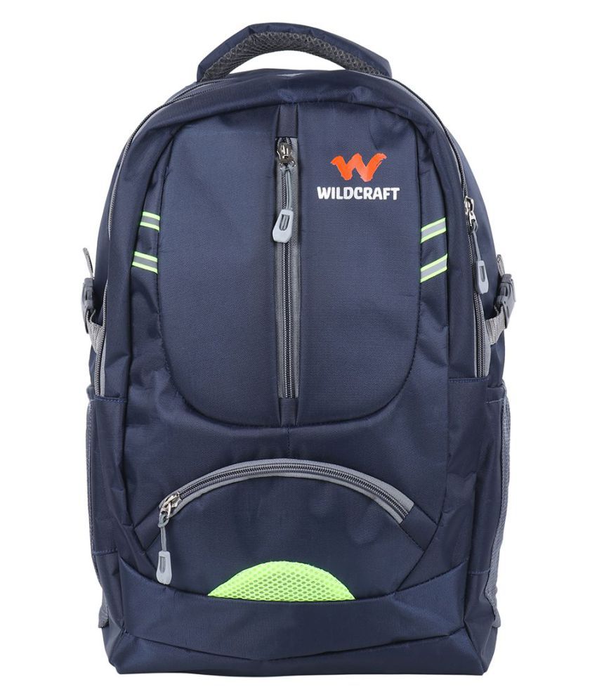 Wildcraft Branded Blue Polyester College Bags Backpacks- 28 Ltrs - Buy Wildcraft Branded Blue ...