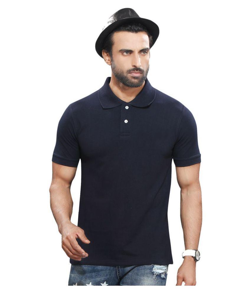     			Kundan Navy Half Sleeve T-Shirt Pack of 1