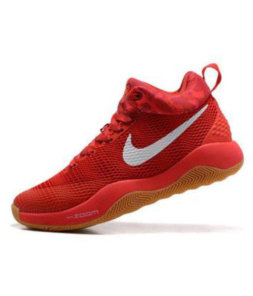 nike zoom red basketball shoes