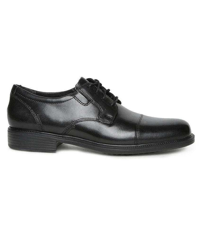 Clarks Office Genuine Leather Black Formal Shoes Price in India- Buy ...