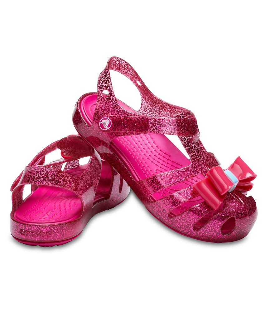  Crocs  Crocs  Isabella Bow Pink  Girls  Sandal  Price in India 