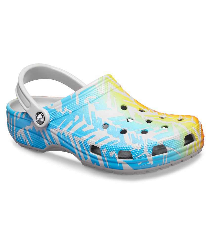 Crocs Roomy Fit Classic Graphic II Multi Color Floater Sandals - Buy ...
