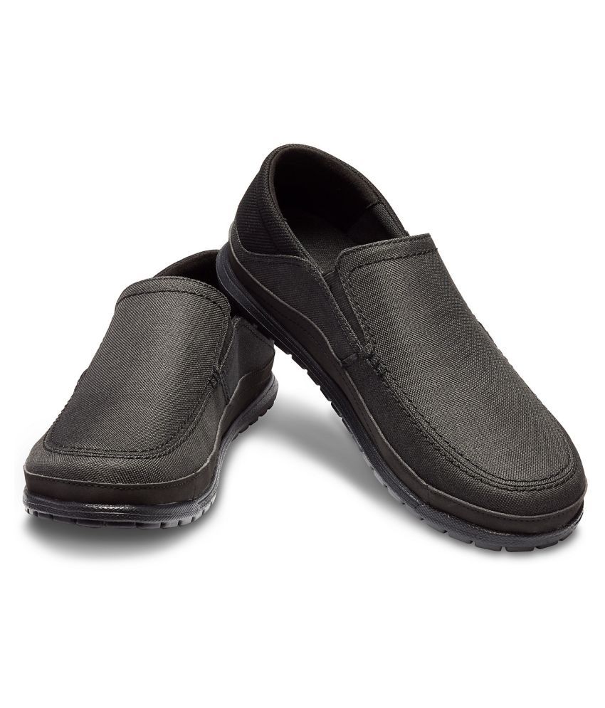 new look chunky croc loafer in black