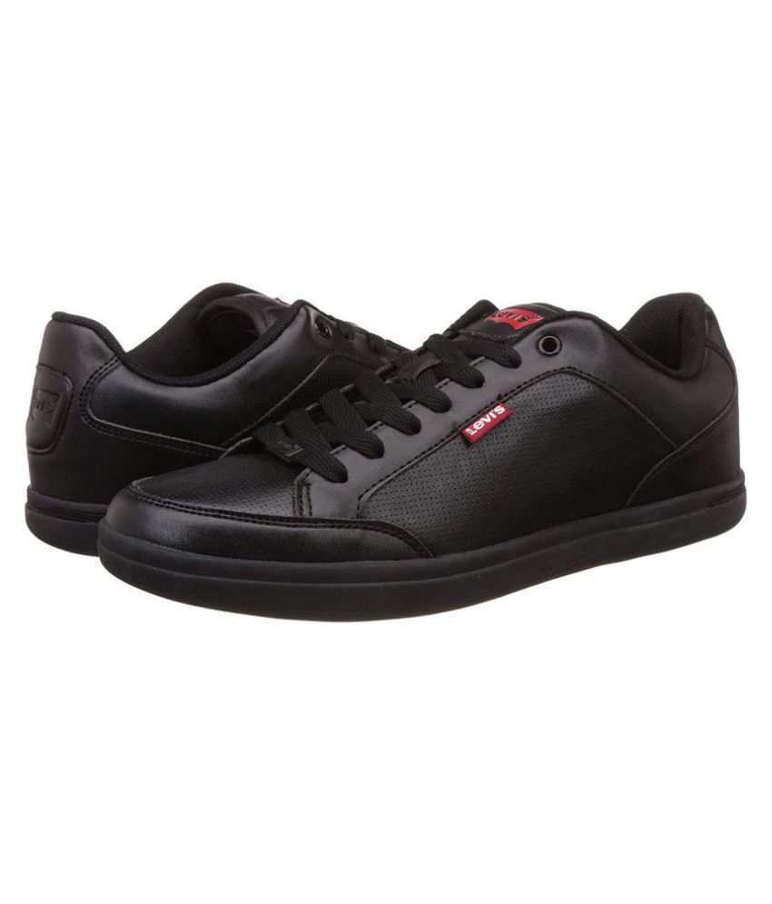 levis black casual shoes
