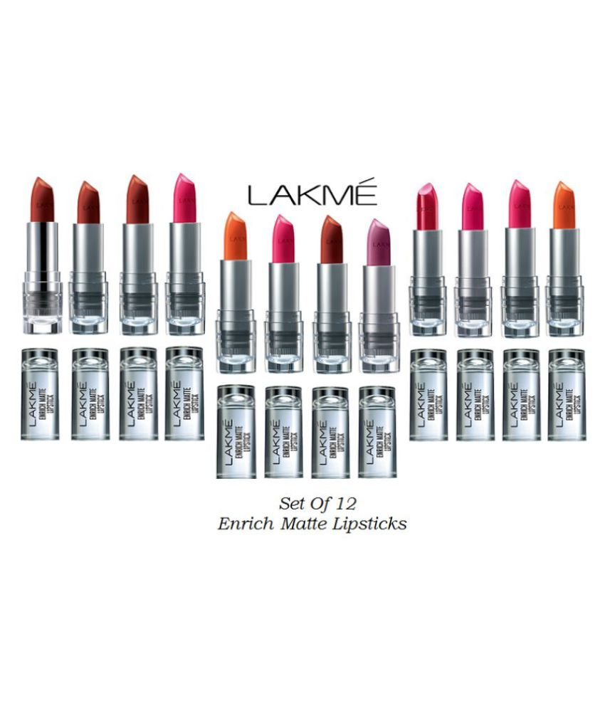 lakme lipstick set of 12