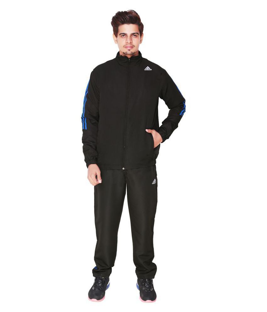 Adidas Black Polyester Track Suit - Buy Adidas Black Polyester Track ...