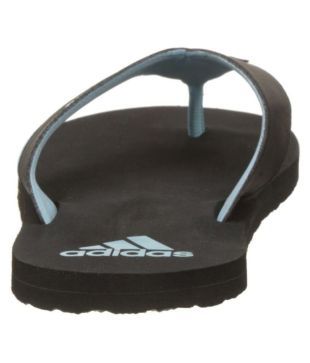 adidas black thong flip flop