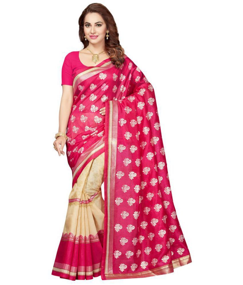 Ishin Multicoloured Art Silk Saree Combos Buy Ishin Multicoloured Art