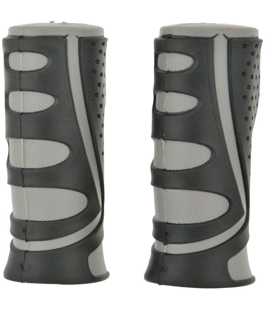 grey handlebar grips