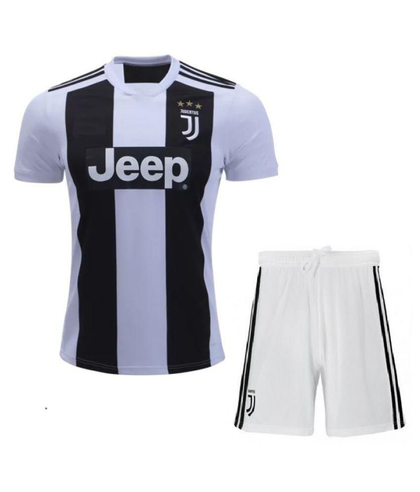     			JUVENTUS HOME FAN FOOTBALL JERSEY WITH SHORTS 18/19