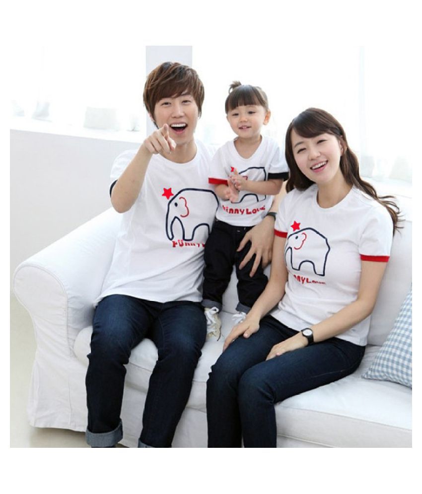 Mom Dad Son Matching Tops Tees T-Shirt 