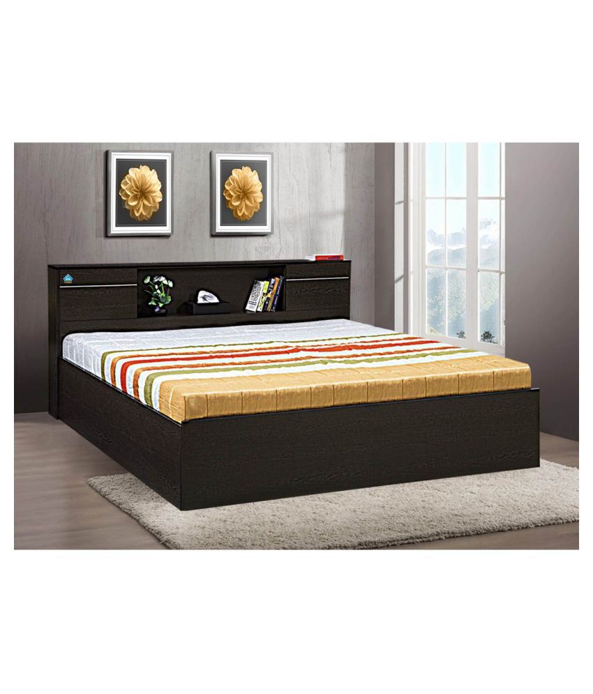 Delite Kom Crystal Engineered Wood Queen Box Bed (Finish ...