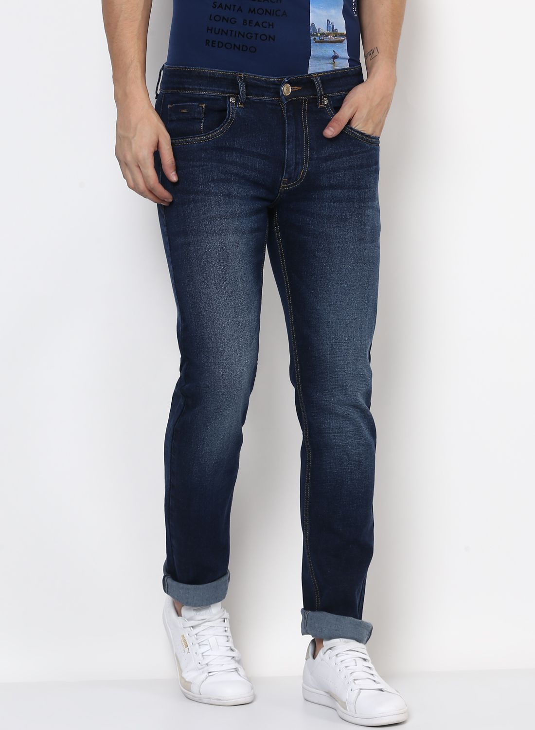 Monte Carlo Blue Slim Jeans - Buy Monte Carlo Blue Slim Jeans Online at ...