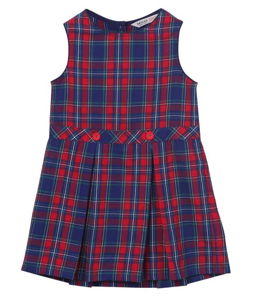 Navy & Red Plaid Pinafore Dress Navy 12-18M - Buy Navy & Red Plaid ...