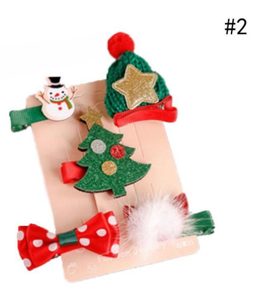 New Fashion Christmas Hair Clips for Girls Santa Claus