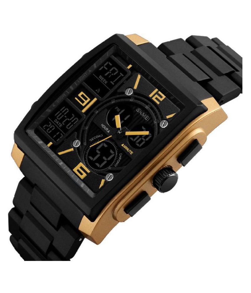 how to set time in skmei analog digital watch