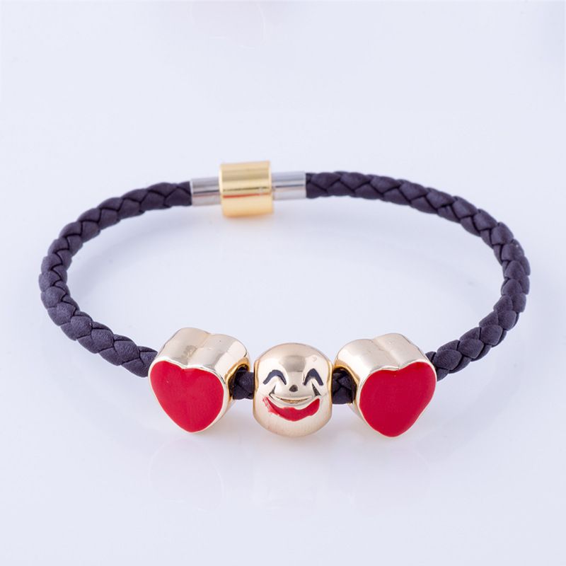 Kamalife Fashion Womens Girls Emoji Pandoras DIY String Beads Bracelet