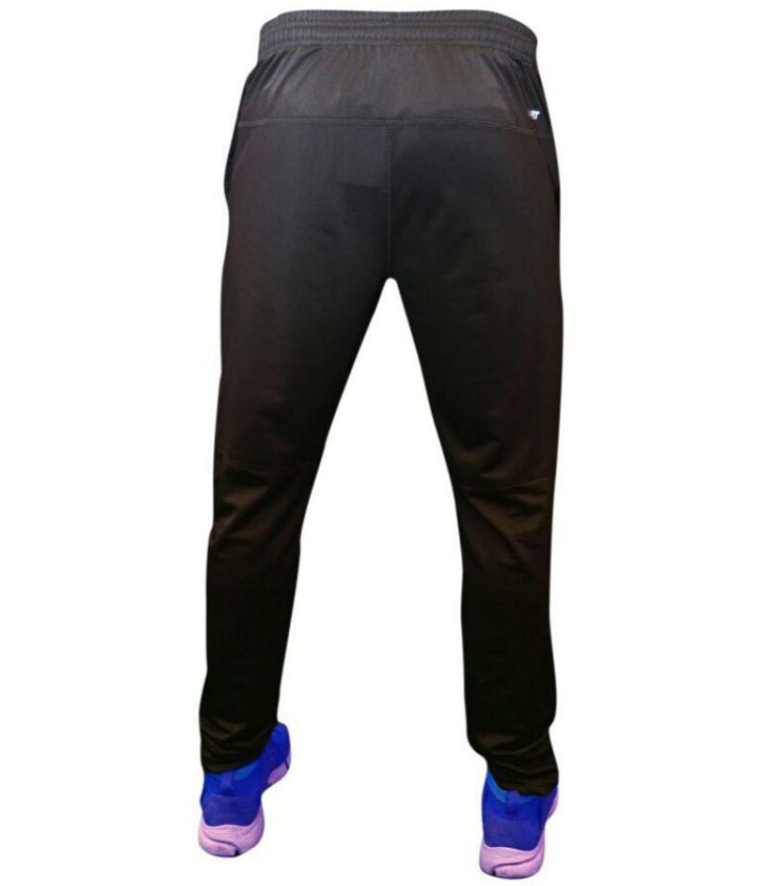 nike black polyester lycra trackpants