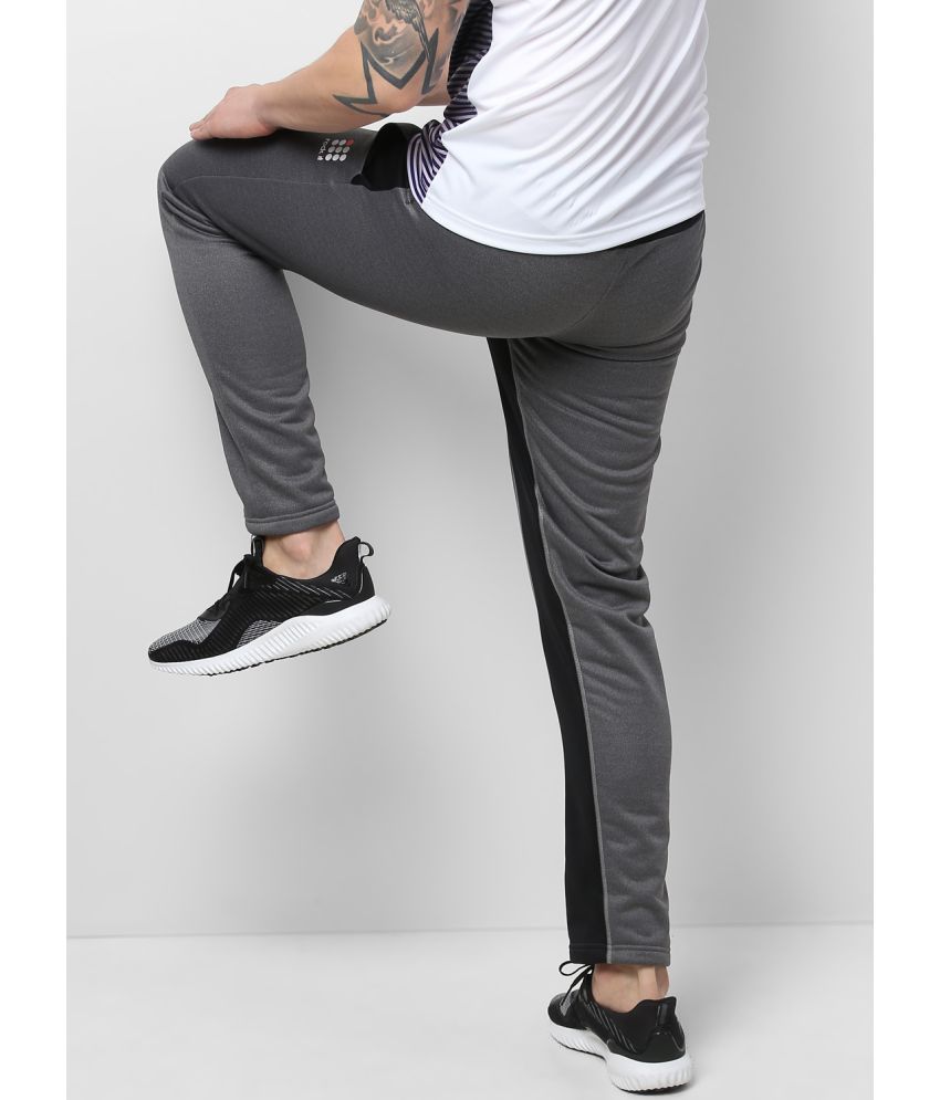 grey polyester track pants