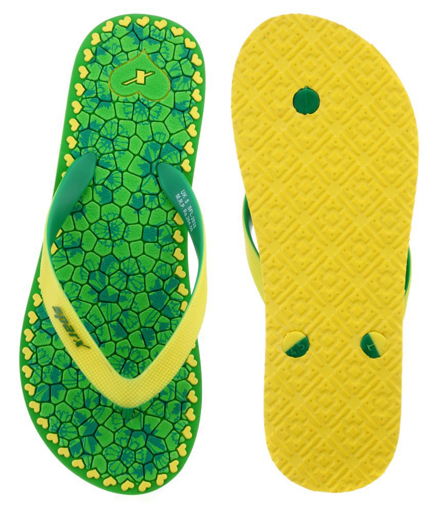 Sparx Yellow Slippers Price in India- Buy Sparx Yellow Slippers Online ...