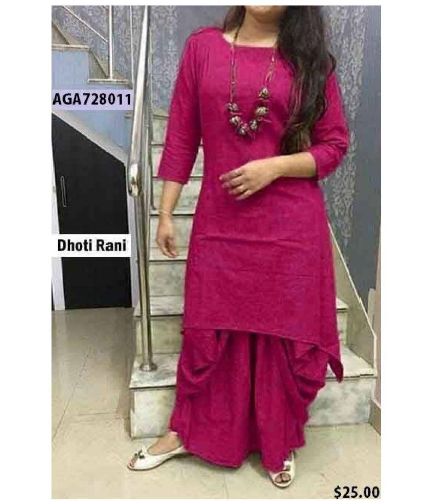 stylish dhoti kurti