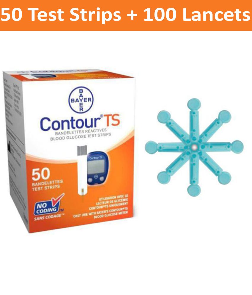     			Bayer Contour TS 50 Strips With 100 Lancets 