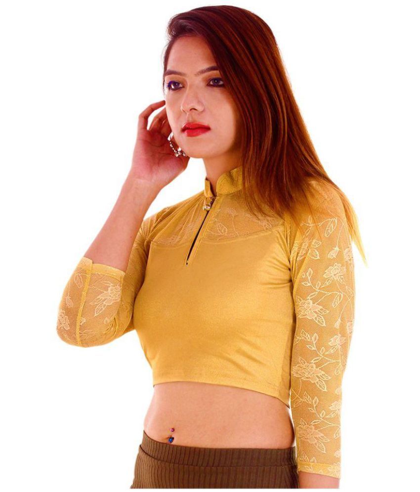 gold shimmer long sleeve top
