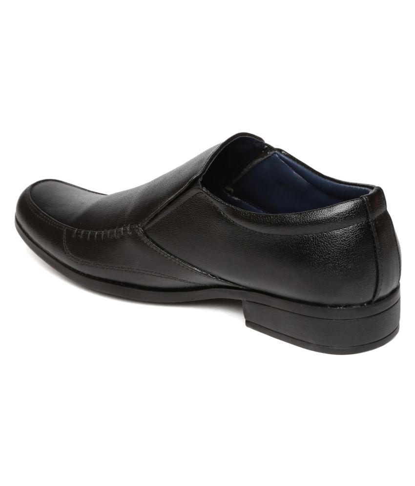 Paragon Black Formal Shoes Price in 