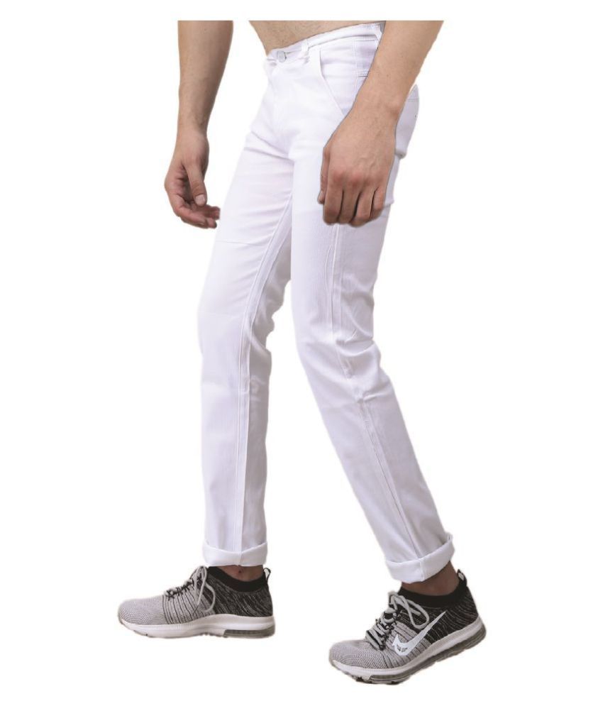 mens white chinos slim fit