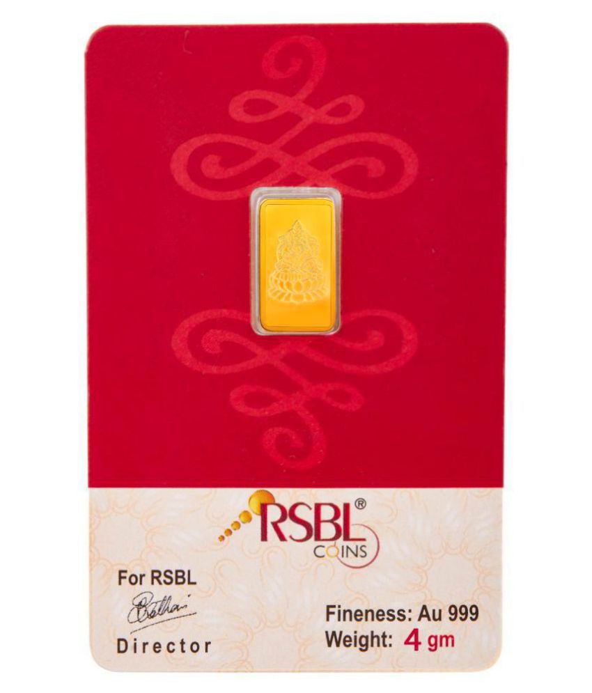 RSBL 4 Gm Gold Bar: Buy RSBL 4 Gm Gold Bar Online in India on Snapdeal