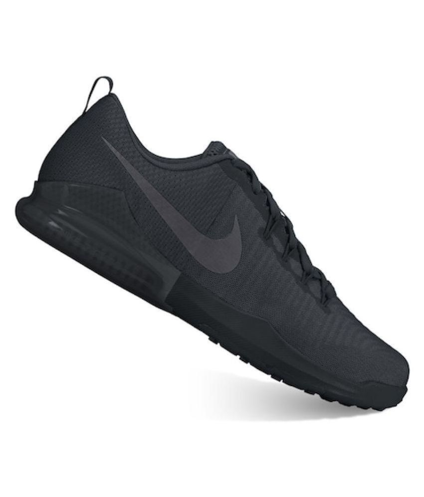 nike zoom train action black training shoes