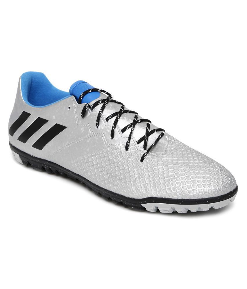 Adidas Messi 16.3 Silver Football - Buy Adidas 16.3 Silver Football Shoes Online Best Prices India on Snapdeal