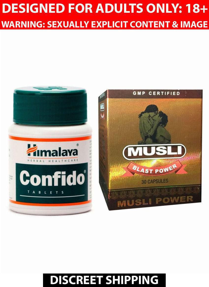 Ayurveda Cure Himalaya Confido 60 Tablets & Musli Blast Power Capsule ...