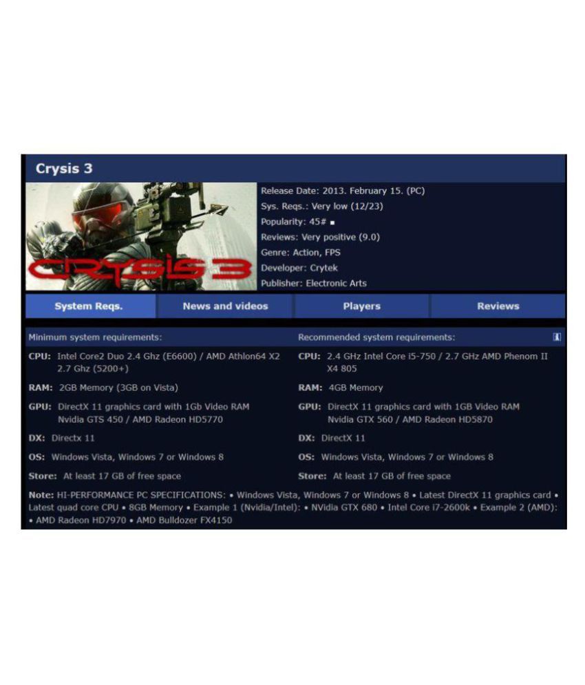 buy crysis 3 pc buy crysis 3 pc