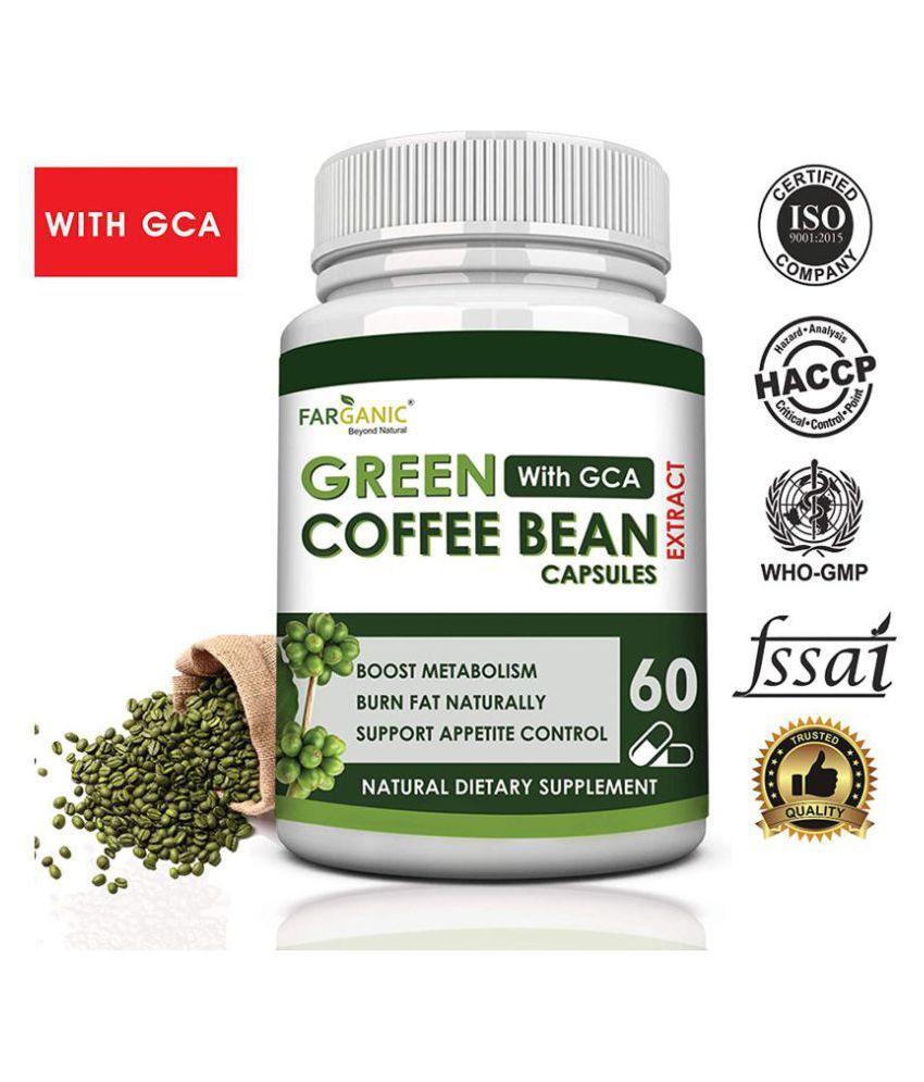 FARGANIC Green Coffee Extract Capsule(50 GCA)Weight Loss 60 no.s