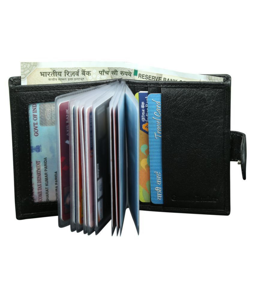     			Style 98 Button Black Travel Card Holder