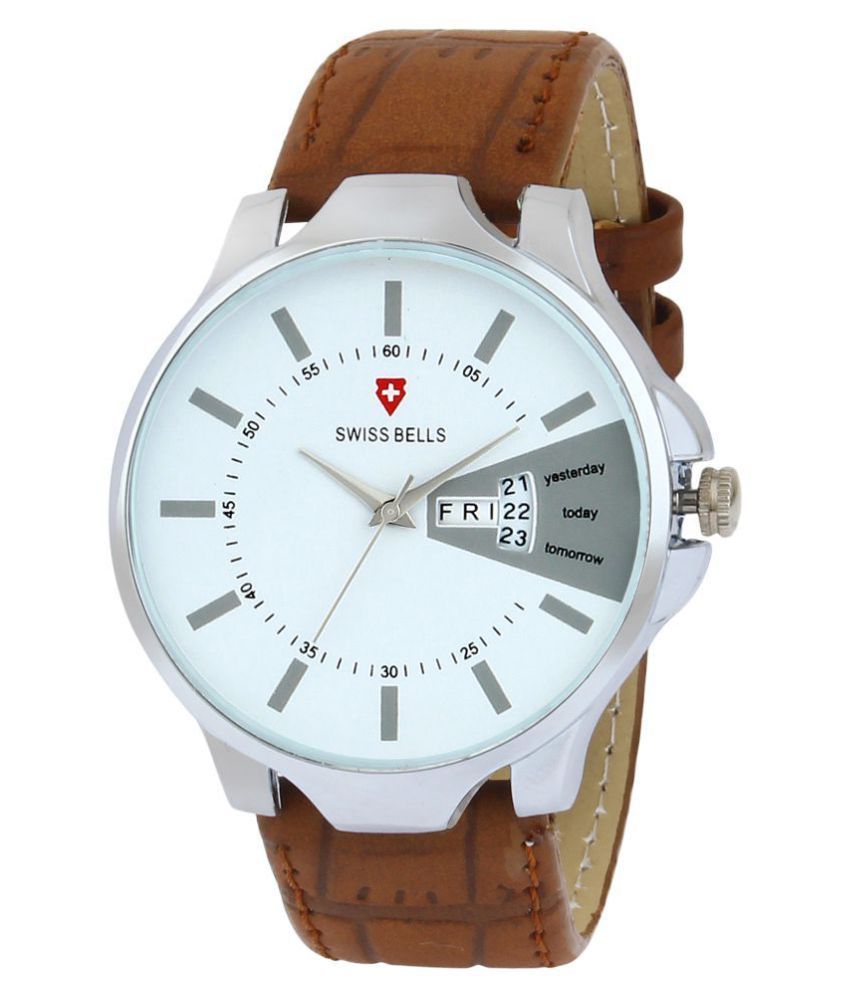 Buy Svviss Bells SB-1053 Leather Analog 