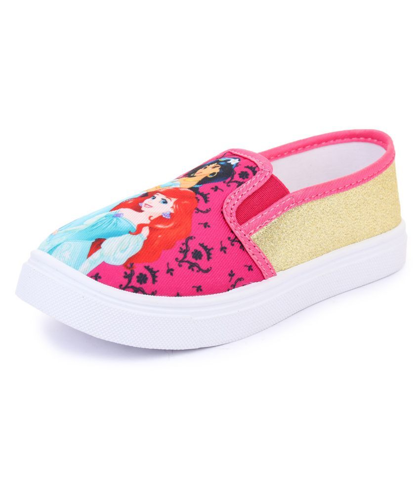 DISNEY PRINCESS KIDS GIRLS PINK CANVAS SHOE Price in India
