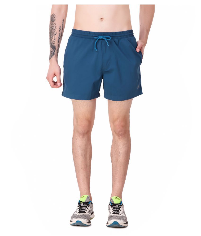 Delta Sports Blue Polyester Lycra Running Shorts - Buy Delta Sports ...