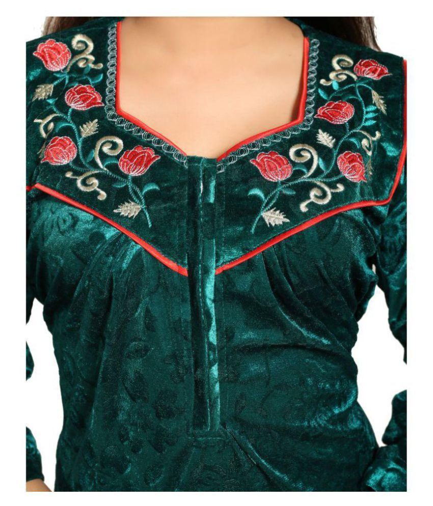 velvet nighty design