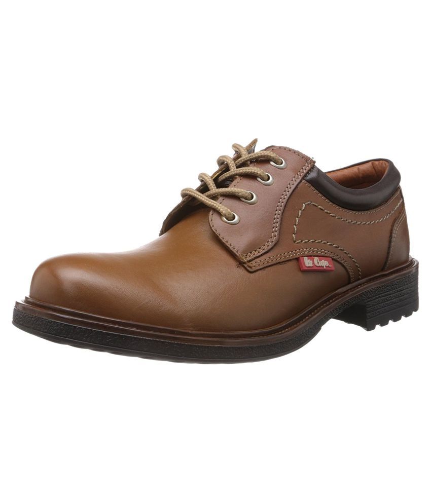 lee cooper tan casual shoes