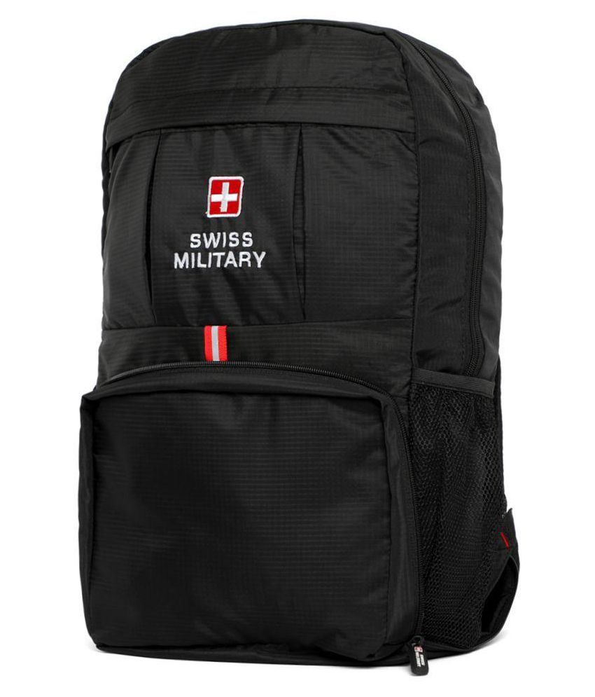 Swiss Military Black BP6 Backpack - Buy Swiss Military Black BP6 ...