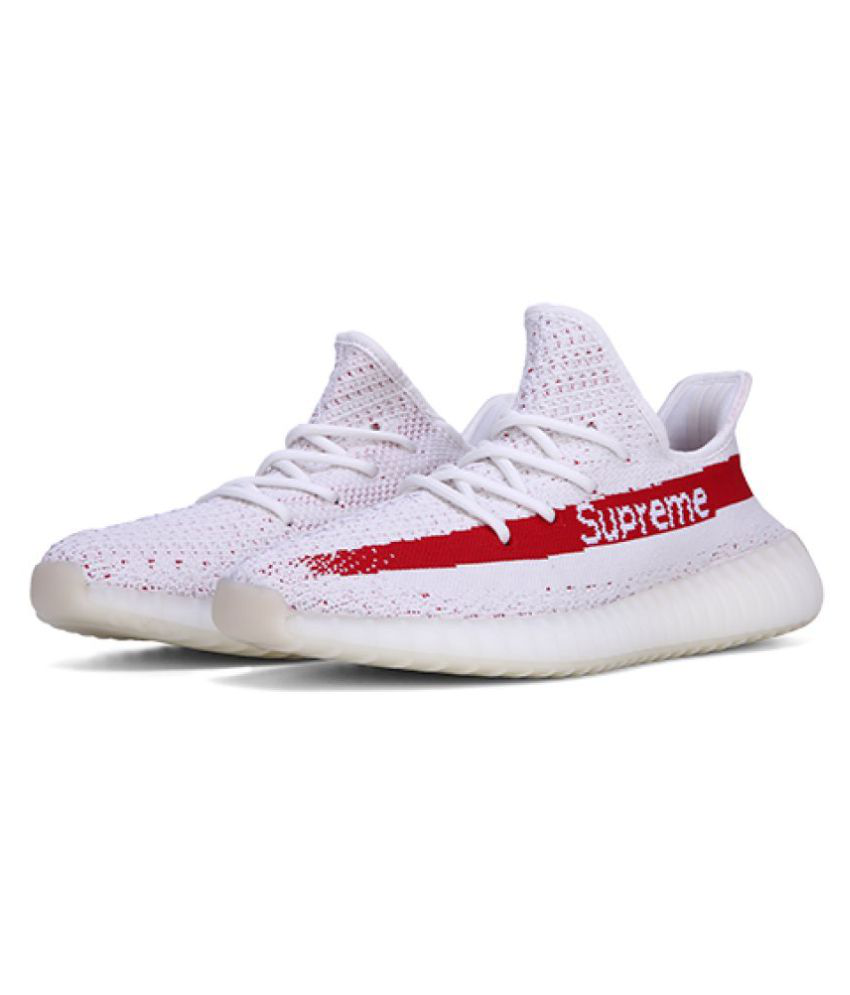Retrato Favor Endulzar Adidas Yeezy Boost 350 V2 Supreme White Running Shoes - Buy Adidas Yeezy  Boost 350 V2 Supreme White Running Shoes Online at Best Prices in India on  Snapdeal