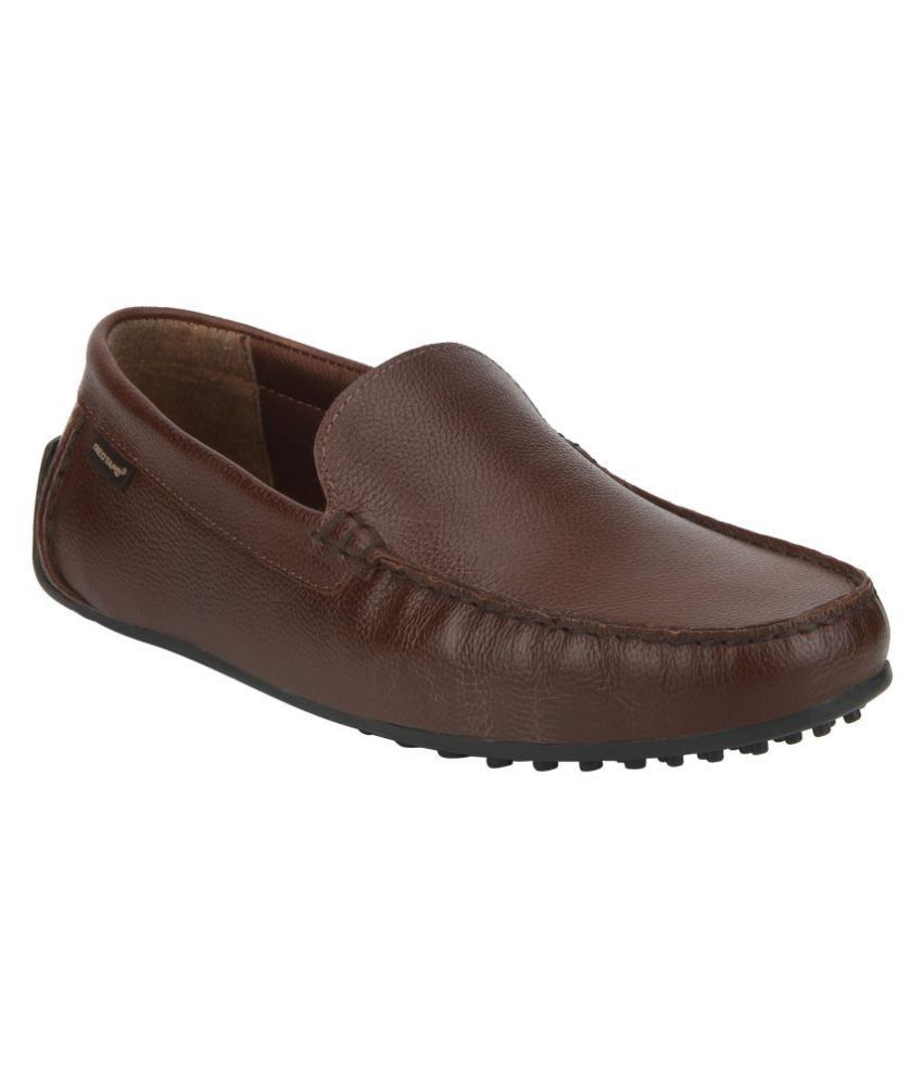 redtape brown loafers